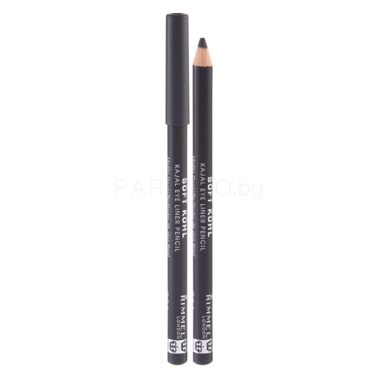 Rimmel London Soft Kohl Молив за очи за жени 1,2 g Нюанс 064 Stormy Grey