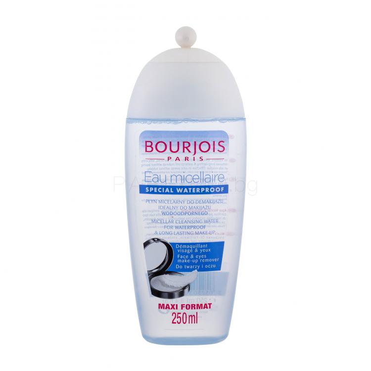 BOURJOIS Paris Micellar Cleansing Water For Waterproof Makeup and Long Lasting Make-Up Мицеларна вода за жени 250 ml