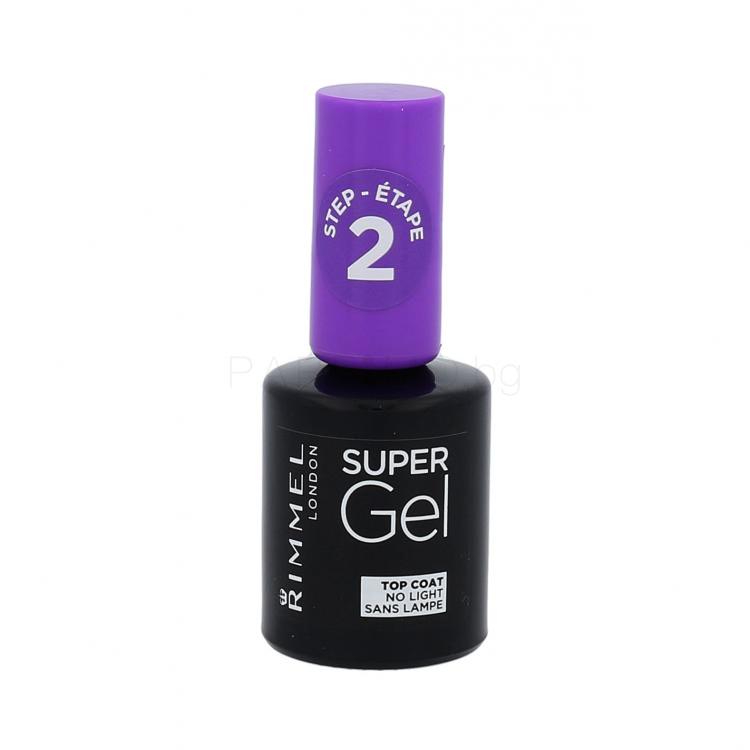Rimmel London Super Gel Top Coat Лак за нокти за жени 12 ml