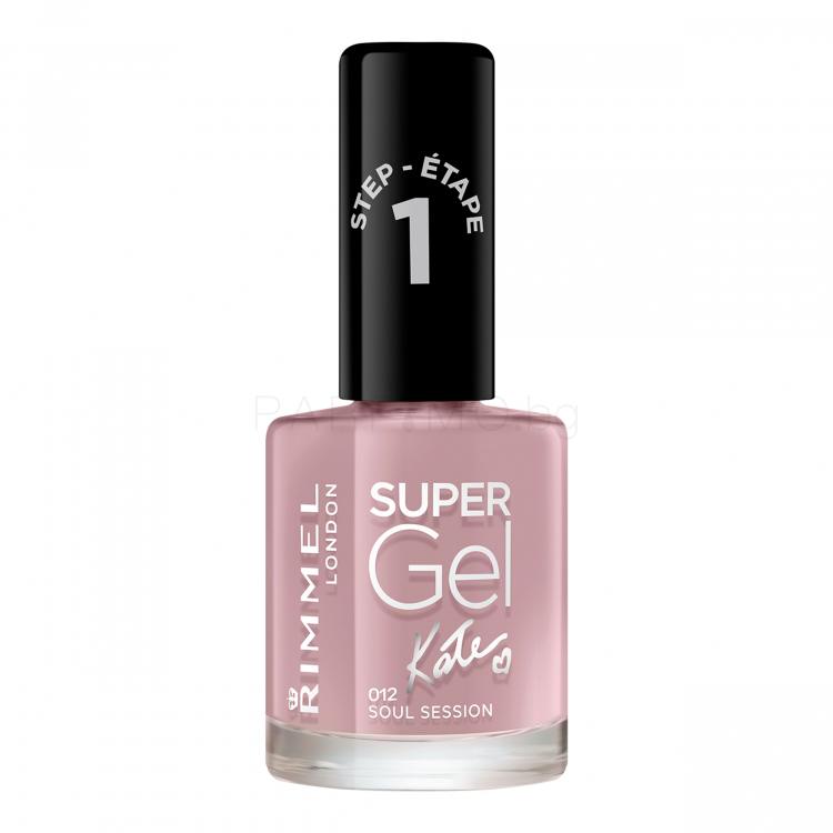 Rimmel London Super Gel By Kate STEP1 Лак за нокти за жени 12 ml Нюанс 012 Soul Session