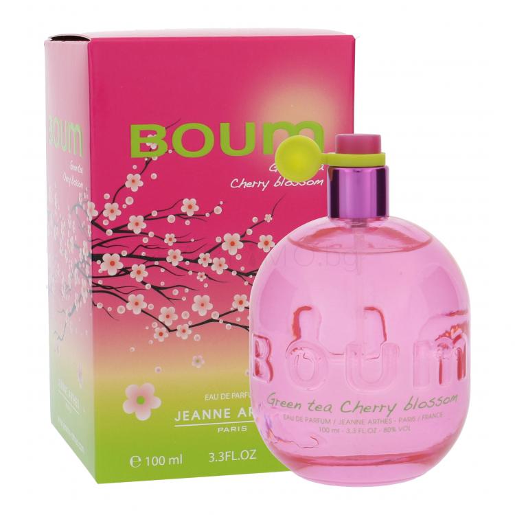 Jeanne Arthes Boum Green Tea Cherry Blossom Eau de Parfum за жени 100 ml