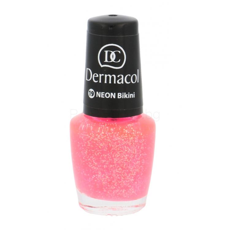 Dermacol Neon Лак за нокти за жени 5 ml Нюанс 19 Bikini