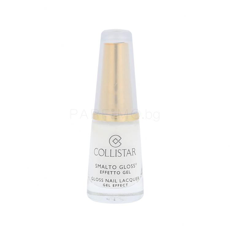 Collistar Gloss Nail Lacquer Gel Effect Лак за нокти за жени 6 ml Нюанс 501 Bianco French