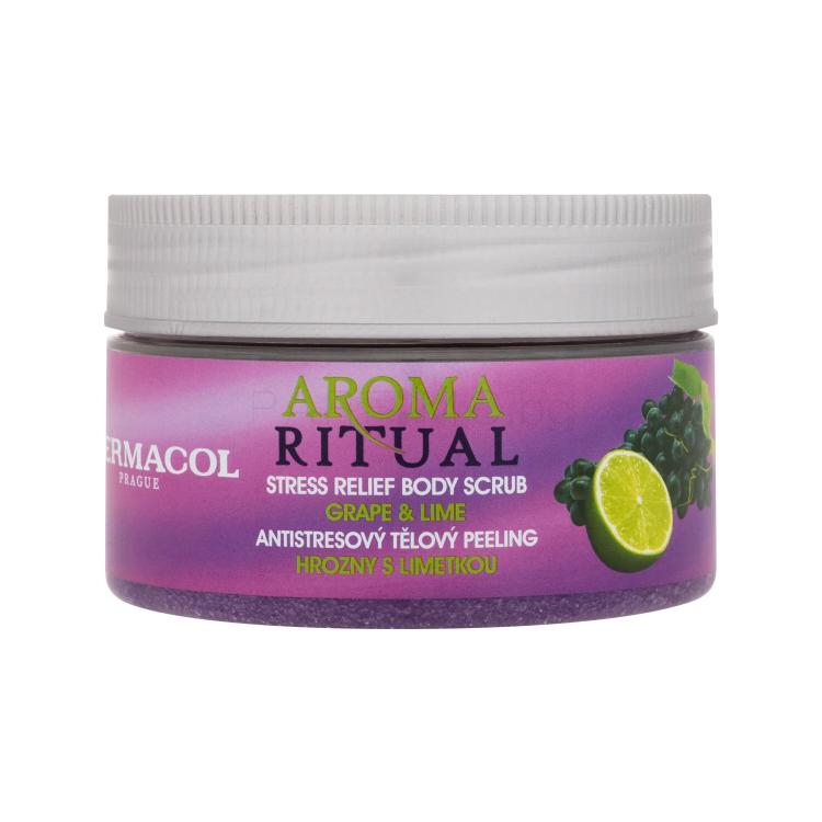 Dermacol Aroma Ritual Grape &amp; Lime Ексфолиант за тяло за жени 200 гр