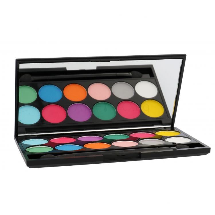 Sleek MakeUP I-Divine Eyeshadow Palette Сенки за очи за жени 13,2 гр Нюанс 730 Ultra Mattes V1 Brights