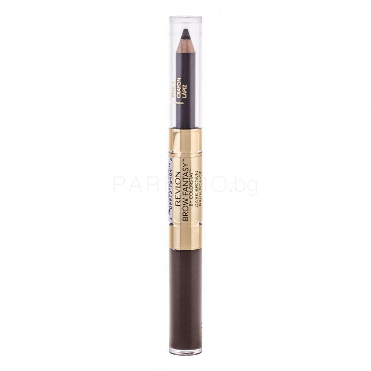 Revlon Brow Fantasy Pencil &amp; Gel Комплекти и палитри за вежди за жени Нюанс Dark Brown Комплект