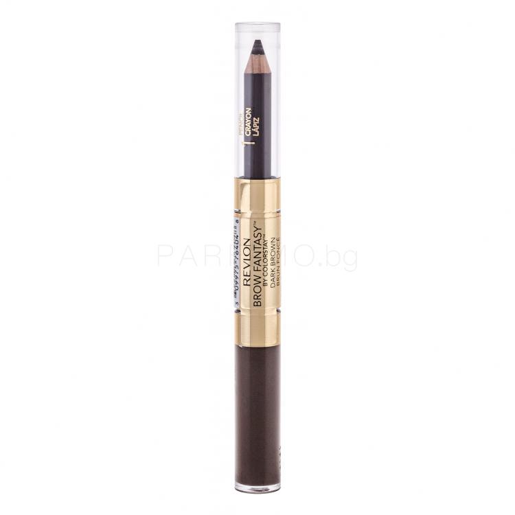 Revlon Brow Fantasy Pencil &amp; Gel Комплекти и палитри за вежди за жени Нюанс Dark Brown Комплект