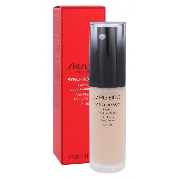 Shiseido Synchro Skin Lasting Liquid Foundation SPF20 Фон дьо тен за жени 30 ml Нюанс Rose 2