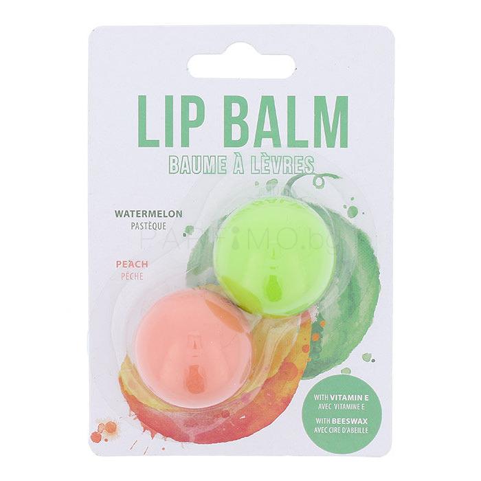 2K Lip Balm Watermelon &amp; Peach Подаръчен комплект балсам за устни 2,8 g + балсам за устни 2,8 g Peach