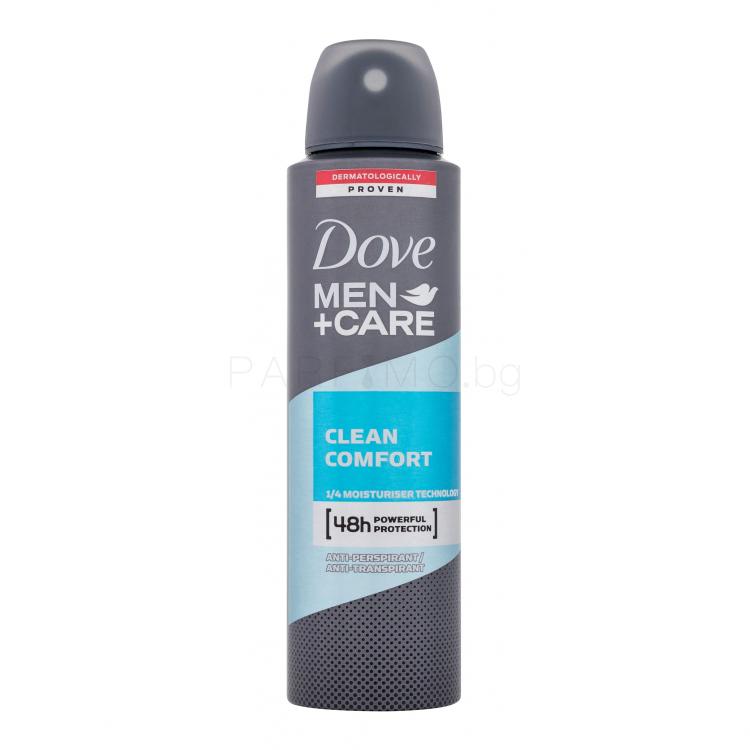 Dove Men + Care Clean Comfort 48h Антиперспирант за мъже 150 ml