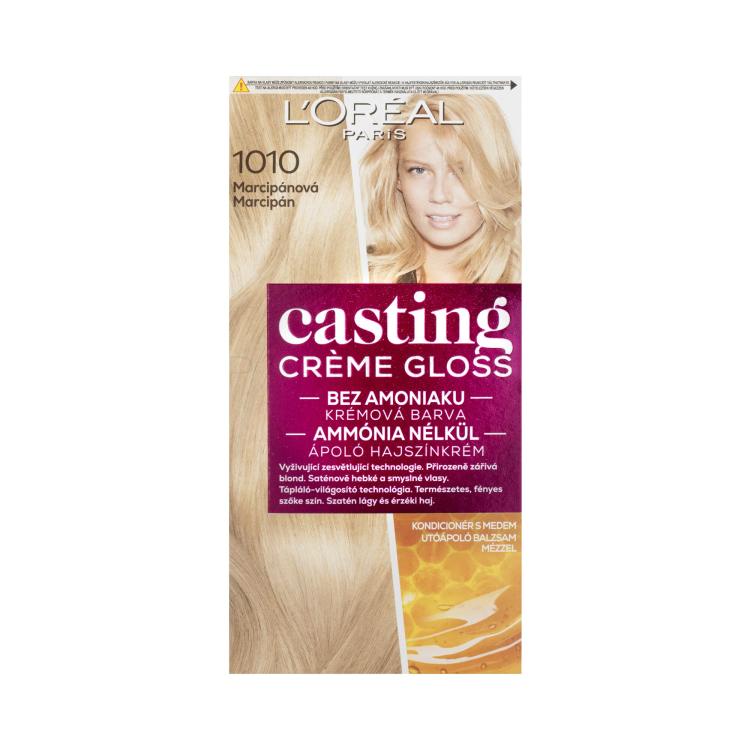 L&#039;Oréal Paris Casting Creme Gloss Glossy Princess Боя за коса за жени 48 ml Нюанс 1010 Light Iced Blonde