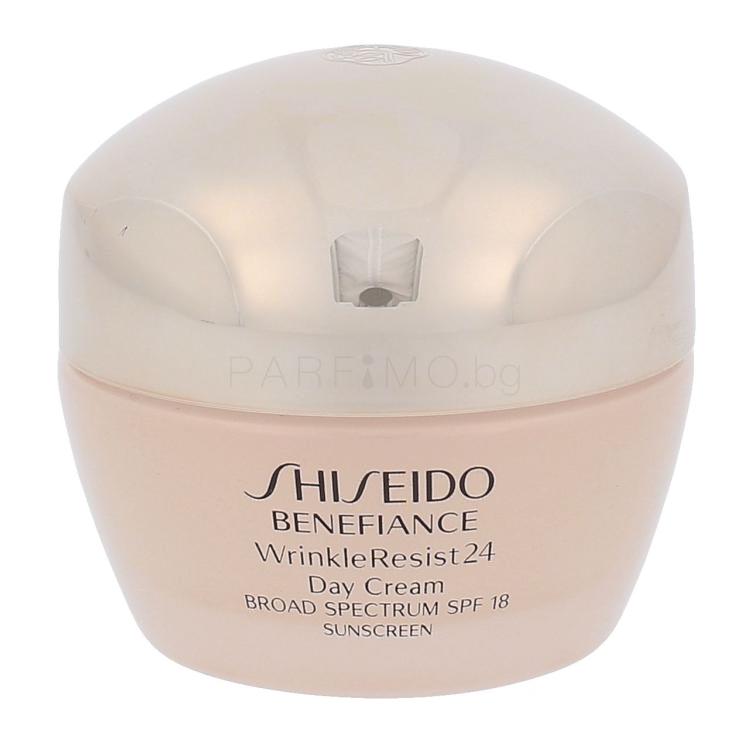 Shiseido Benefiance Wrinkle Resist 24 SPF18 Дневен крем за лице за жени 50 ml ТЕСТЕР