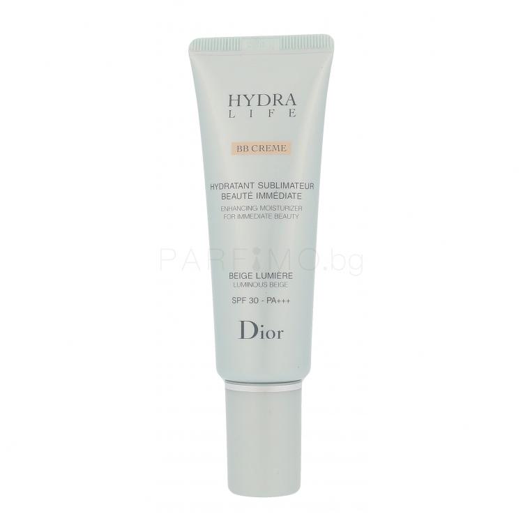 Christian Dior Hydra Life Enhancing Moisturizer SPF30 BB крем за жени 50 ml Нюанс 01 Luminous Beige ТЕСТЕР
