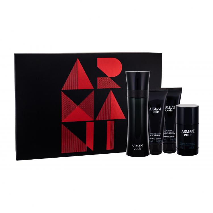 Giorgio Armani Code Подаръчен комплект EDT 125 ml + балсам за след бръснене 75 ml + душ гел 75 ml + деостик 75 ml