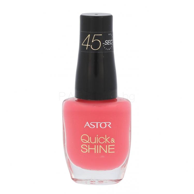 ASTOR Quick &amp; Shine Лак за нокти за жени 8 ml Нюанс 612 Package It Pink