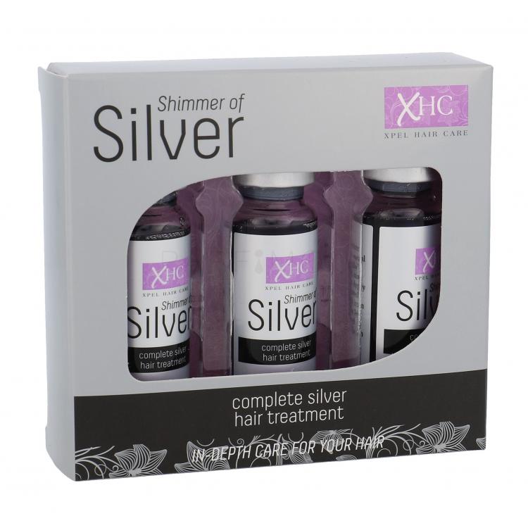 Xpel Shimmer Of Silver 3x 12 ml Серум за коса за жени 36 ml