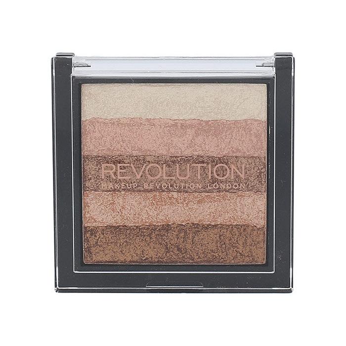 Makeup Revolution London Shimmer Brick Хайлайтър за жени 7 гр Нюанс Radiant