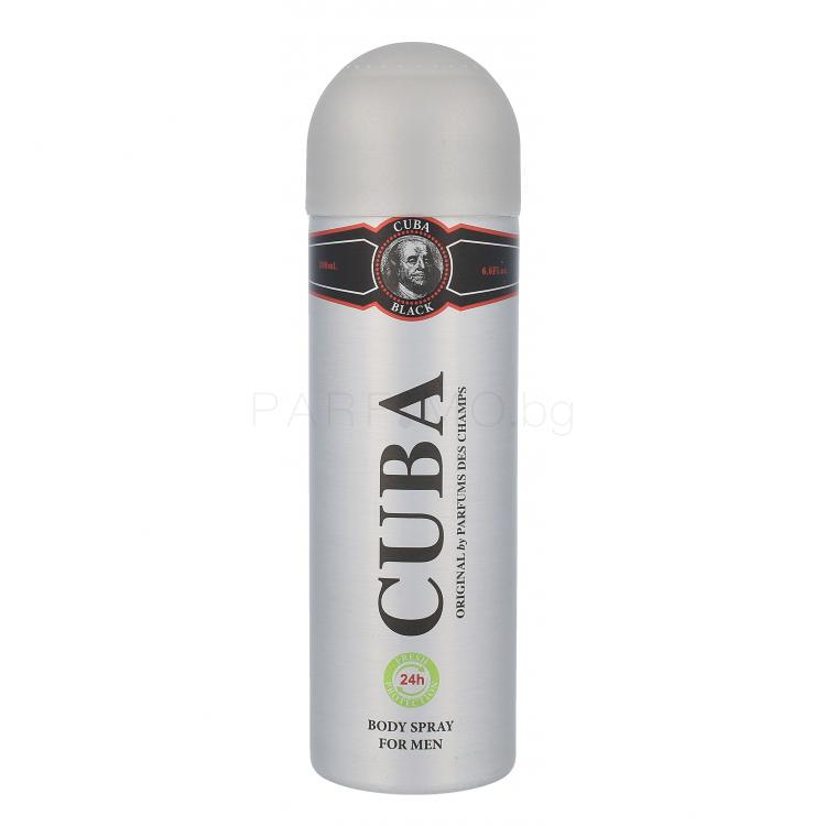 Cuba Black Дезодорант за мъже 200 ml