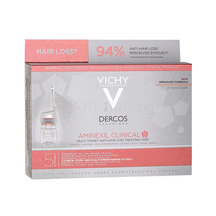 Vichy Dercos Aminexil Clinical 5 Серум за коса за жени 21x6 ml