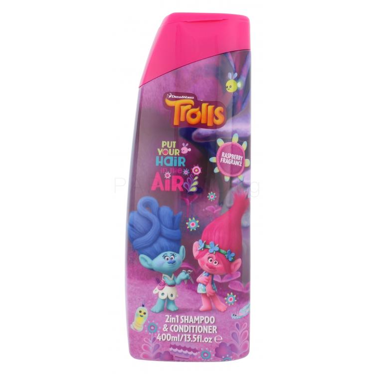 DreamWorks Trolls 2in1 Shampoo &amp; Conditioner Шампоан за деца 400 ml