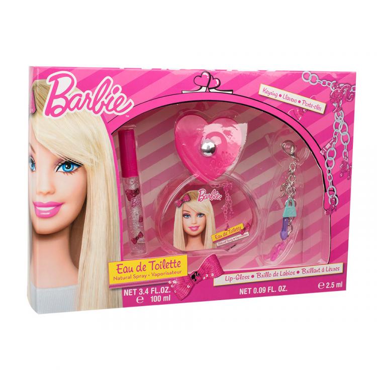 Barbie Barbie Подаръчен комплект EDT 100 ml + блясък за устни 2,5 ml + ключодържател