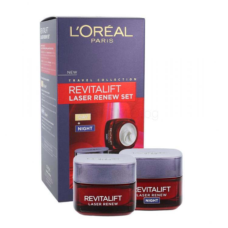 L&#039;Oréal Paris Revitalift Laser Renew Подаръчен комплект дневен грижа за лицето 50 ml + нощен грижа за лицето 50 ml