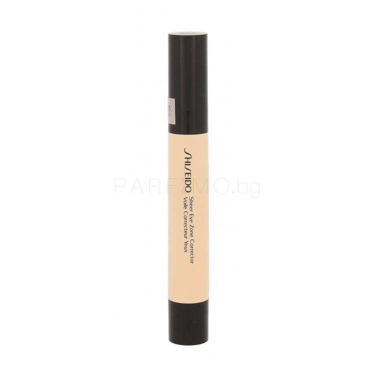 Shiseido Sheer Eye Zone Corrector Коректор за жени 3,8 ml Нюанс 105 Beige ТЕСТЕР