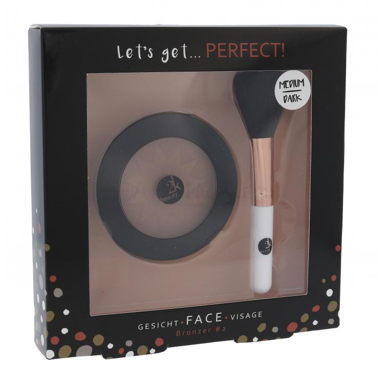 2K Let´s Get Perfect! Подаръчен комплект бронзант 10 g + козметична четка 1 бр.