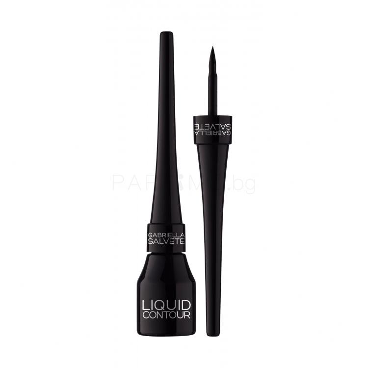 Gabriella Salvete Liquid Contour Очна линия за жени 4 ml Нюанс 01 Black