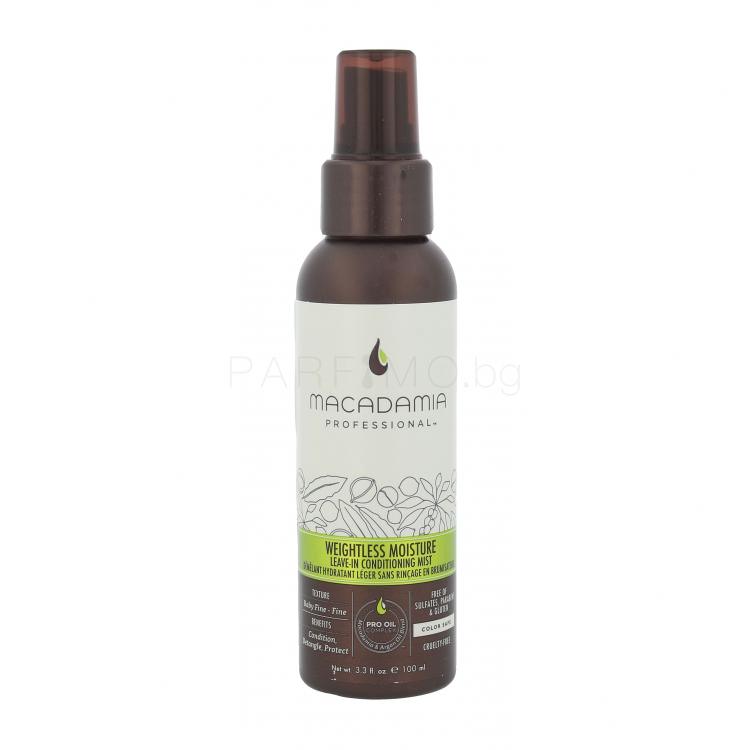 Macadamia Professional Weightless Moisture Leave-In Conditioning Mist Балсам за коса за жени 100 ml
