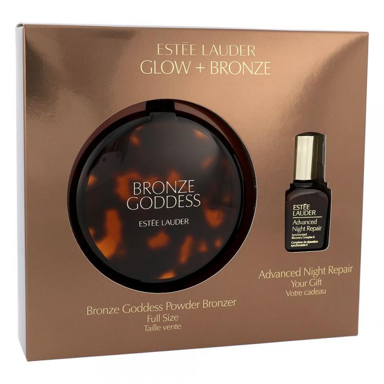 Estée Lauder Bronze Goddess Подаръчен комплект бронзант 21 g + серум за лице Advanced Night Repair Synchro Recovery Complex II 15 ml