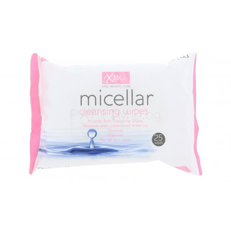 Xpel Micellar Почистващи кърпички за жени 25 бр