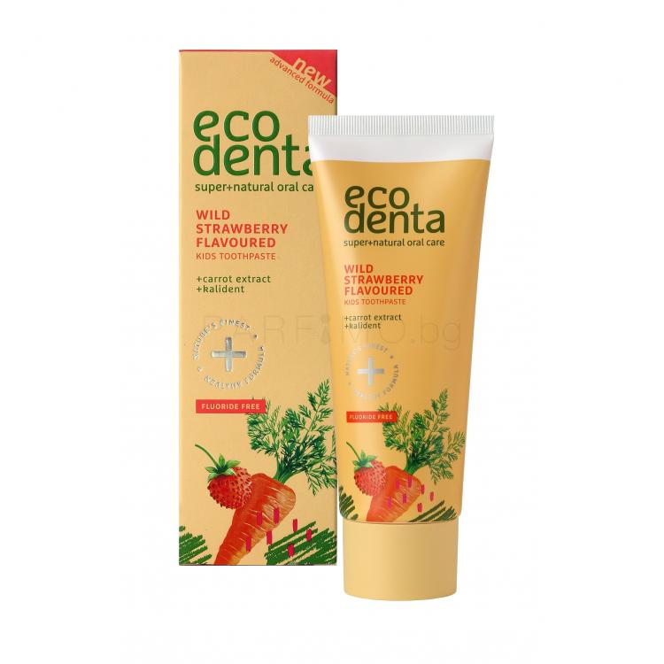 Ecodenta Toothpaste Wild Strawberry Flavoured Паста за зъби за деца 75 ml