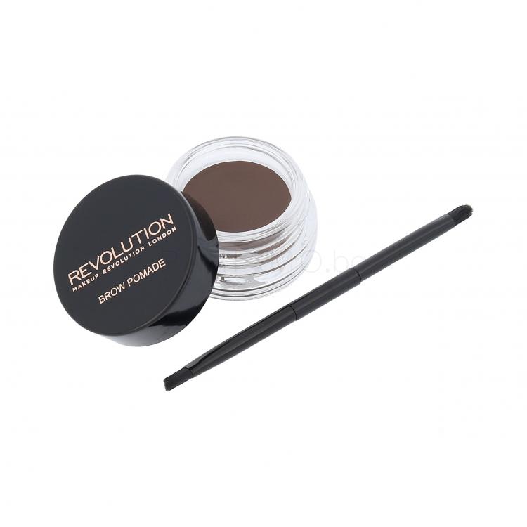 Makeup Revolution London Brow Pomade Гел и помада за вежди за жени 2,5 гр Нюанс Dark Brown