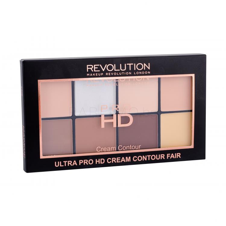 Makeup Revolution London Ultra Pro HD Cream Contour Palette Пудра за жени 20 гр Нюанс Fair