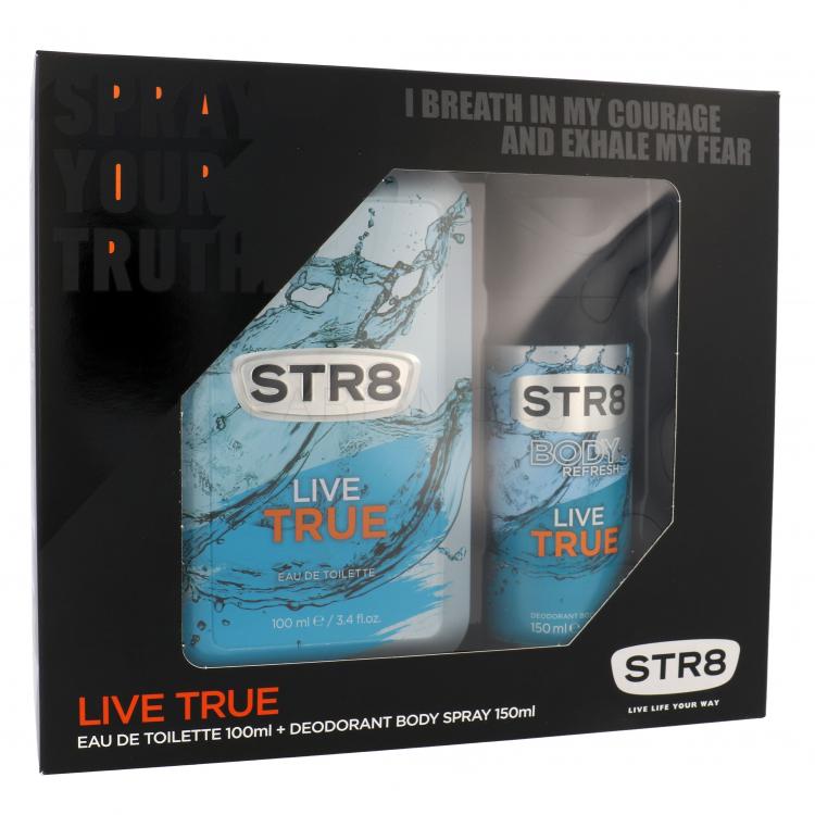 STR8 Live True Подаръчен комплект EDT 100 ml + дезодорант 150 ml