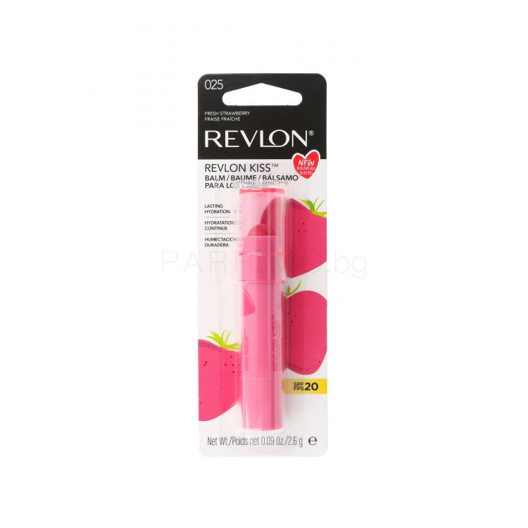 Revlon Revlon Kiss SPF20 Балсам за устни за жени 2,6 гр Нюанс 025 Fresh Strawberry