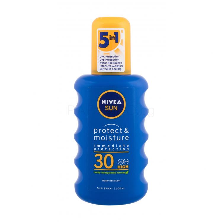 Nivea Sun Protect &amp; Moisture SPF30 Слънцезащитна козметика за тяло 200 ml