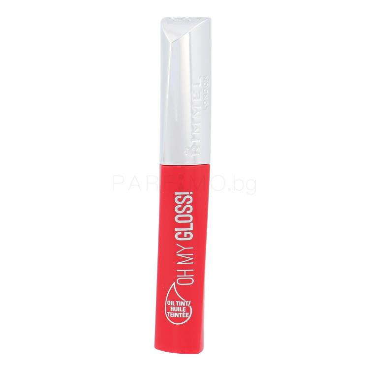 Rimmel London Oh My Gloss! Oil Tint Блясък за устни за жени 6,5 ml Нюанс 500 Pop Poppy