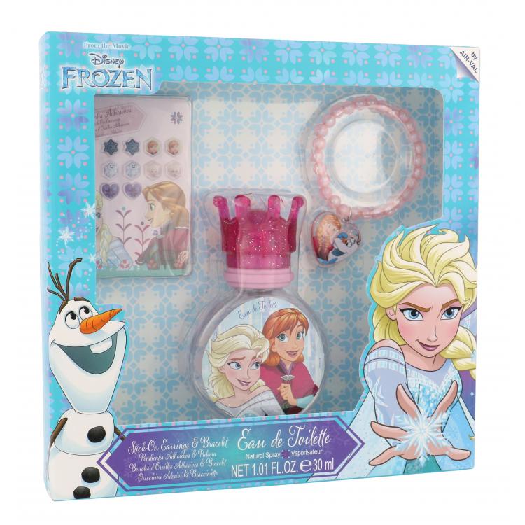 Disney Frozen Подаръчен комплект EDT 30 ml + самозалепващи се обеци + гривна