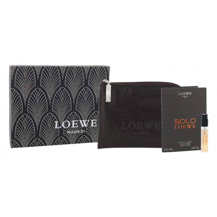 Loewe Solo Loewe Подаръчен комплект EDT 2 ml + козметична чанта