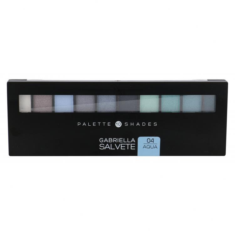 Gabriella Salvete Palette 10 Shades Сенки за очи за жени 12 g Нюанс 04 Aqua