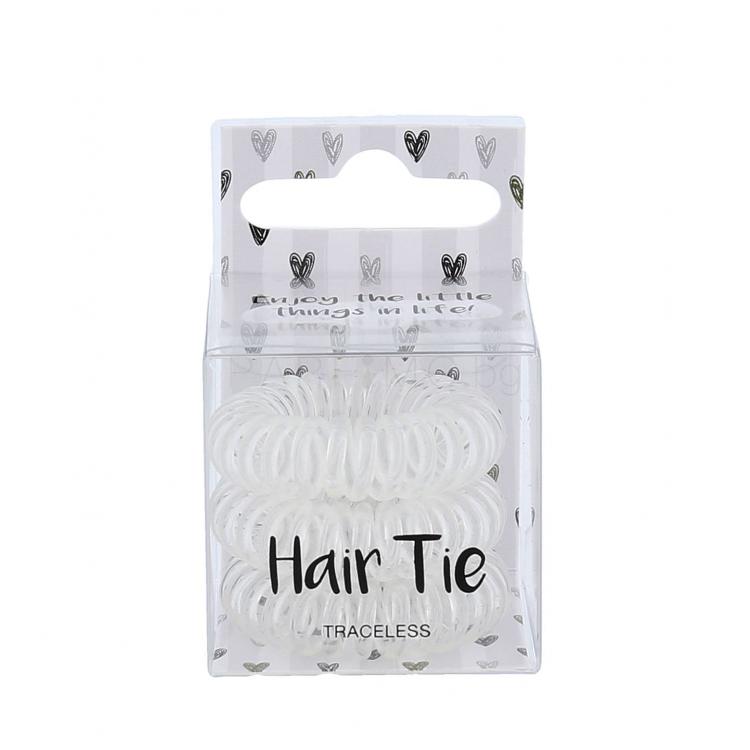 2K Hair Tie Ластик за коса за жени 3 бр Нюанс Clear