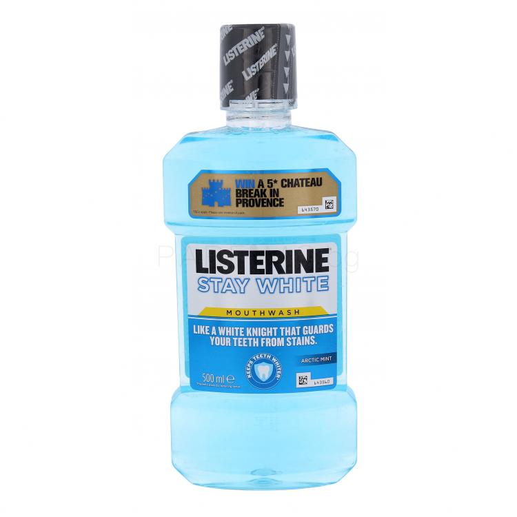 Listerine Stay White Mouthwash Вода за уста 500 ml