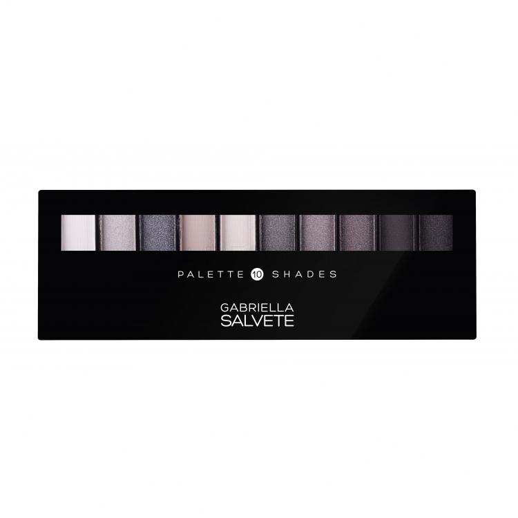 Gabriella Salvete Palette 10 Shades Сенки за очи за жени 12 g Нюанс 03 Grey