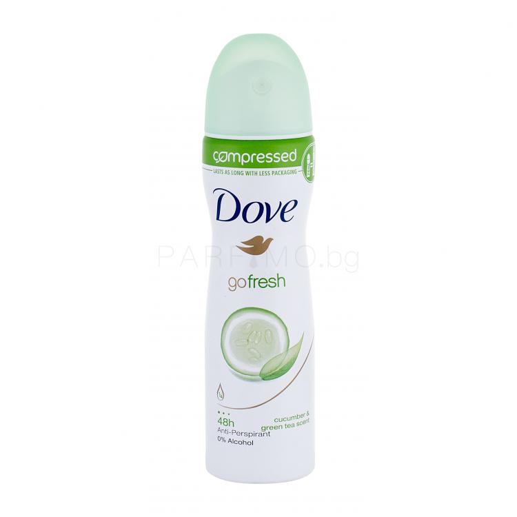 Dove Go Fresh Cucumber &amp; Green Tea 48h Антиперспирант за жени 75 ml
