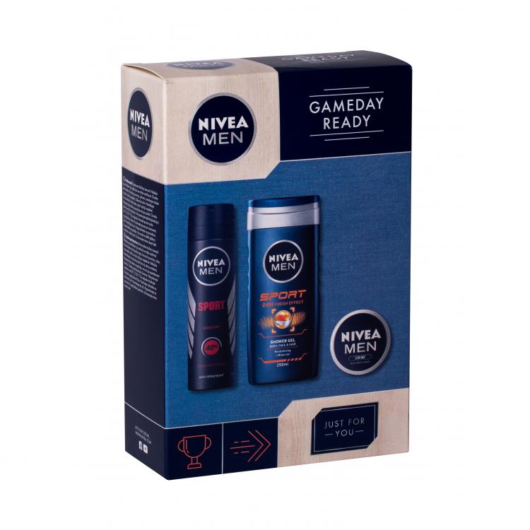 Nivea Men Sport Подаръчен комплект душ гел 250 ml + антиперспирант 150 ml+ универсален крем Men Creme 30 ml