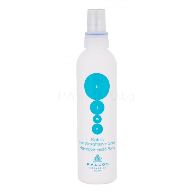 Kallos Cosmetics KJMN Hair Straightener Spray За термична обработка на косата за жени 200 ml