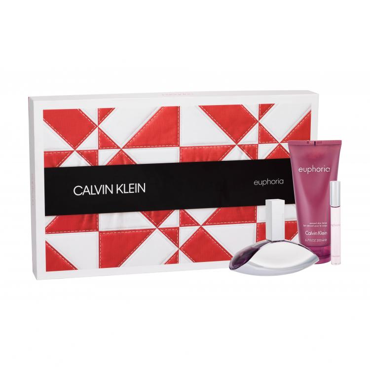 Calvin Klein Euphoria Подаръчен комплект EDP 100 ml + лосион за тяло 200 ml + EDP ролон 10 ml