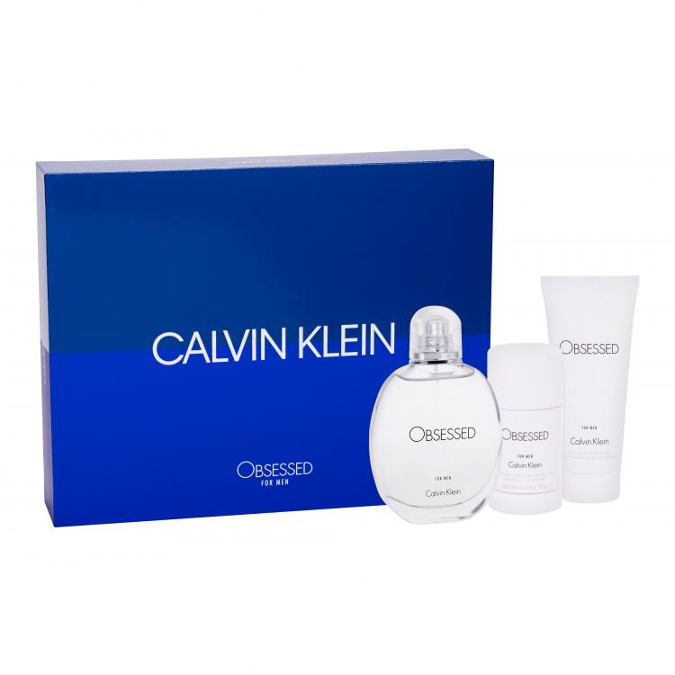 Calvin Klein Obsessed For Men Подаръчен комплект EDT 125 ml + душ гел 100 ml + деостик 75 ml